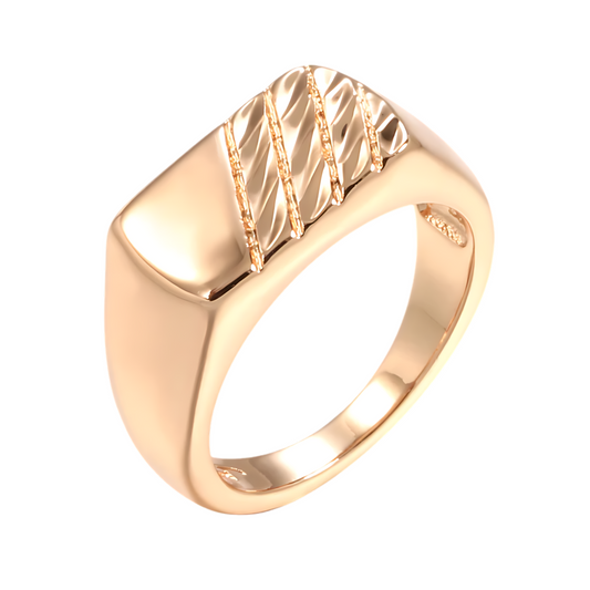 Anel Corsário Aço, anel masculino de aço, anel em aço 585, anel retangular, anel rose