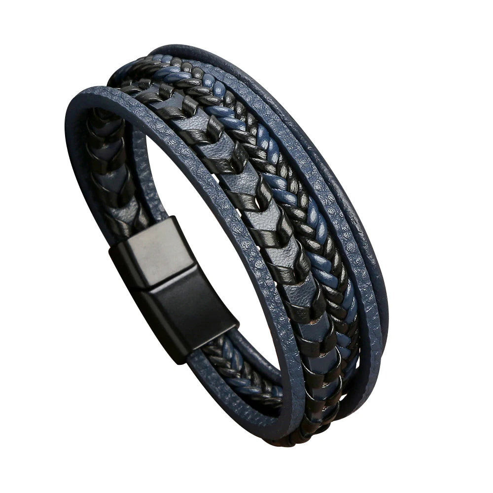 Braceletes Masculino em Couro - Linha Classic - Agma Brasil