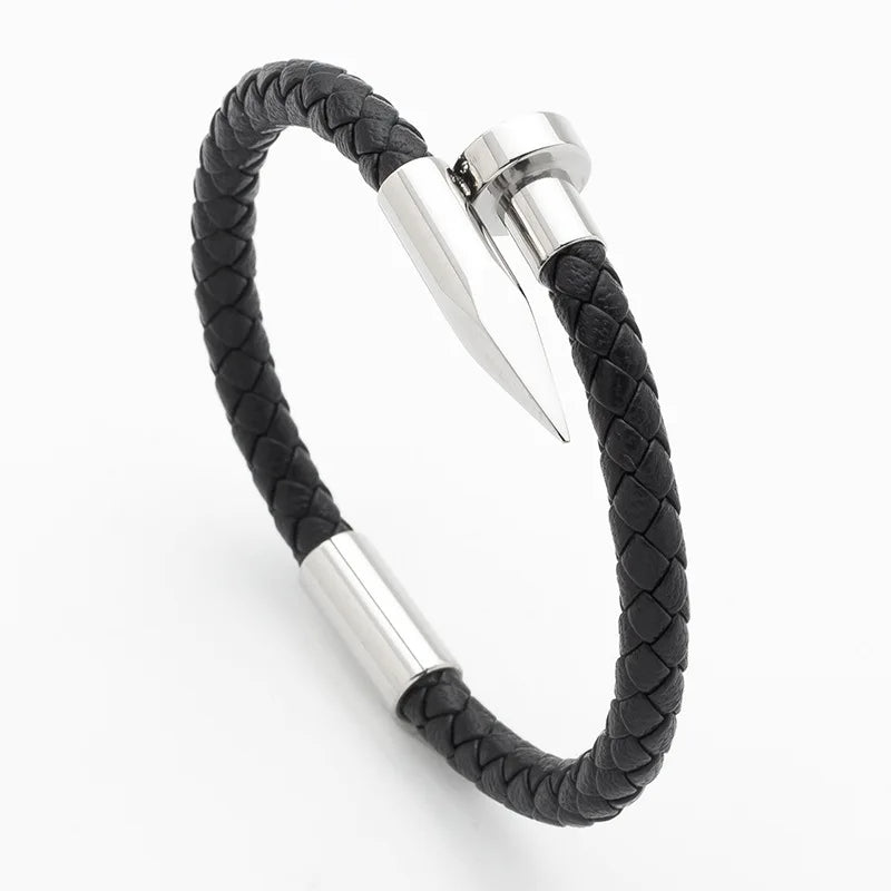 Pulseira Masculina Cronos Aço Preta